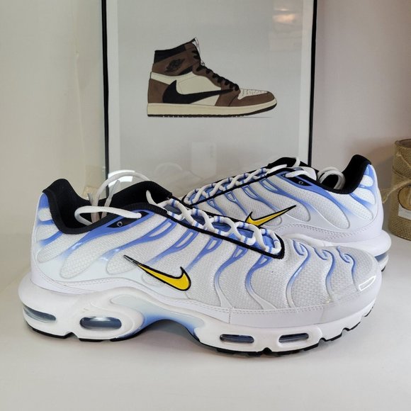 Nike Air Max Plus Low White University Blue Sneaker DM0032-101 Men's Size 12